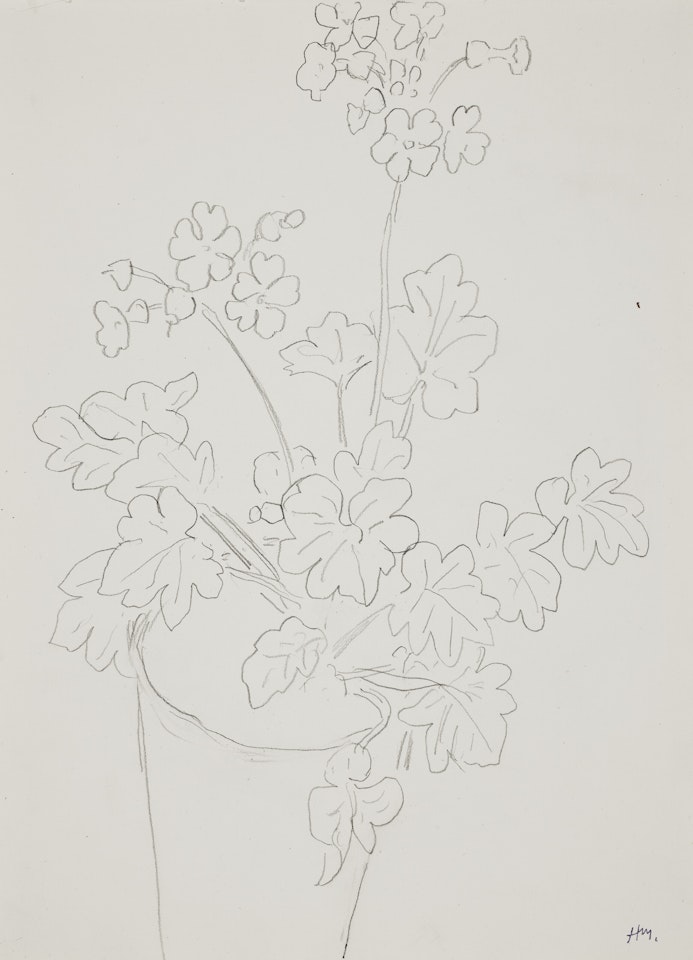 Vase de feuilles et fleurs by Henri Matisse