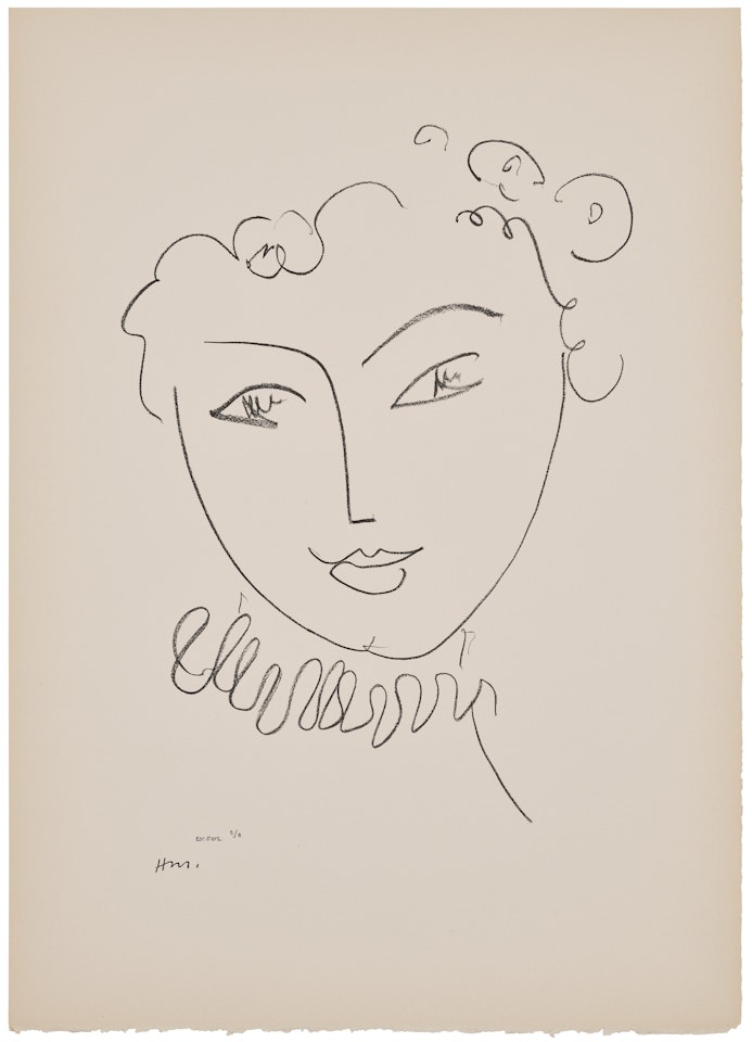 La pompadour: one print by Henri Matisse