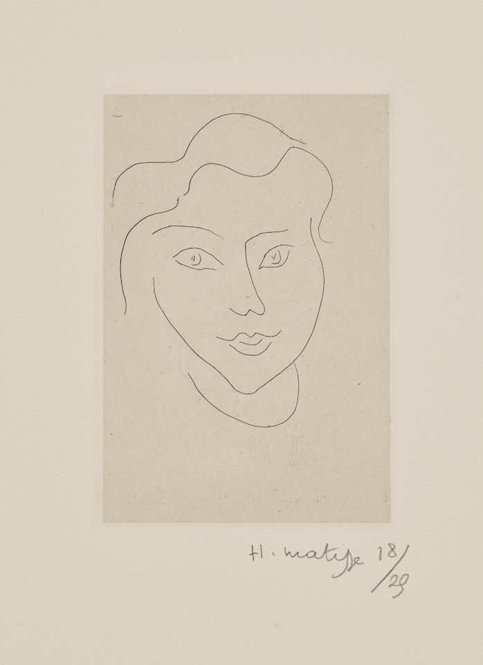 Jeune femme au regard lumineux by Henri Matisse