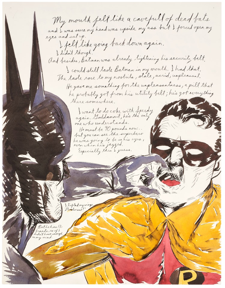 No Title (My mouth felt...) by Raymond Pettibon