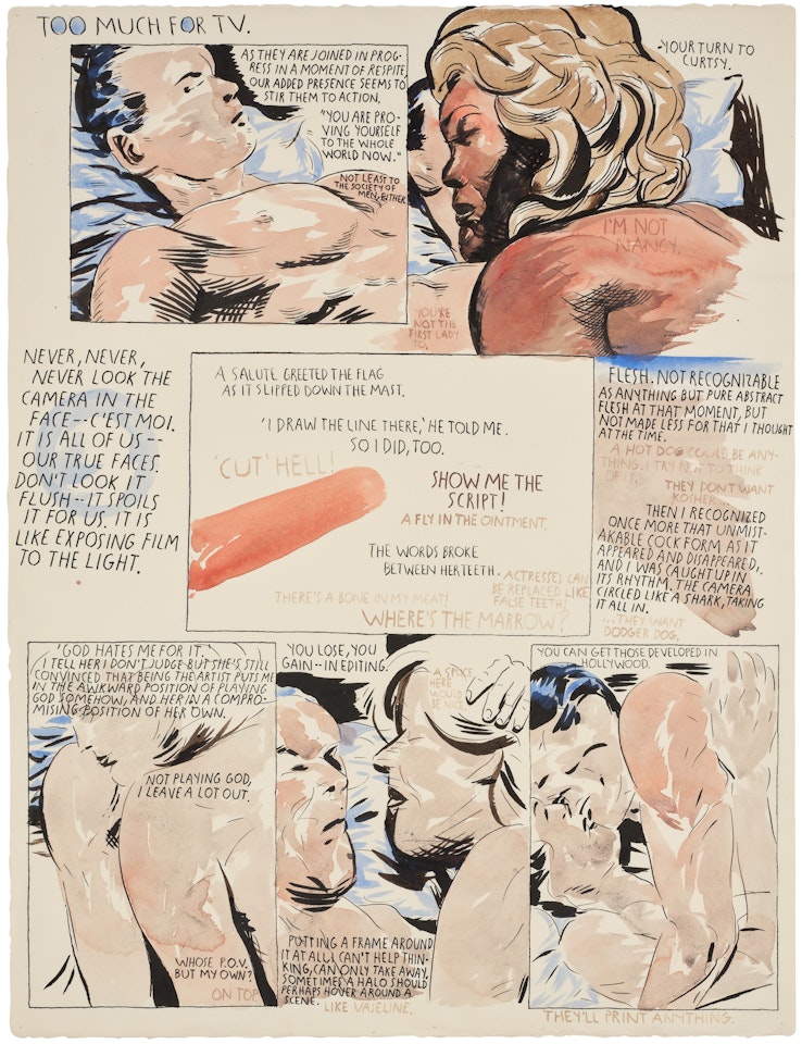 No Title (Too much for...) by Raymond Pettibon