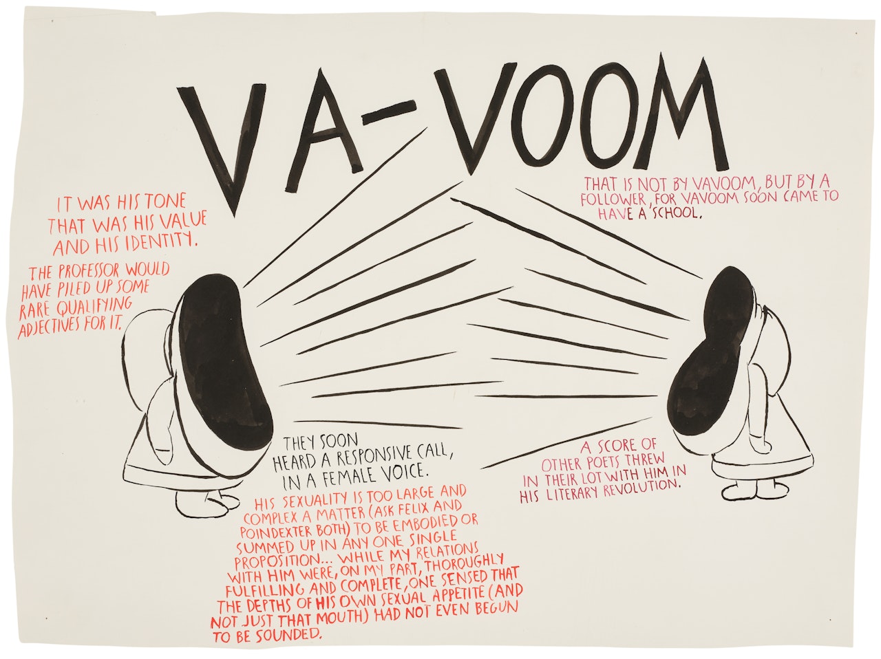 No Title (Va-Voom, it was...) by Raymond Pettibon