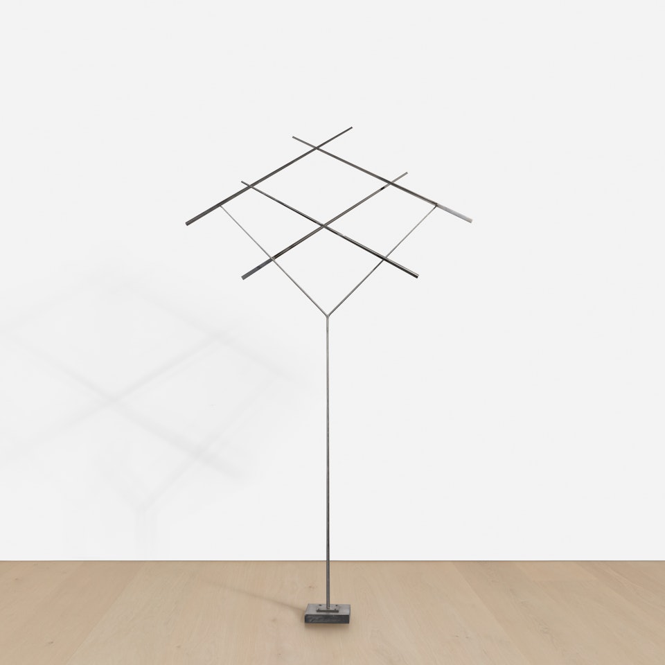 Four Lines Oblique Gyratory - Tall Stem by George Rickey