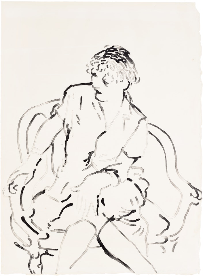 Celia Inquiring (G. 835, M.C.A.T. 223) by David Hockney