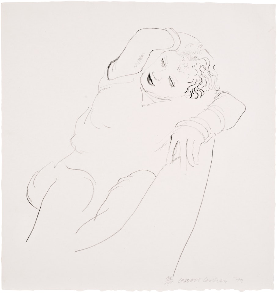 Celia Reclining (G. 838, M.C.A.T. 225) by David Hockney