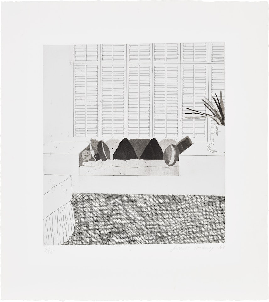 Cushions (S.A.C. 64) by David Hockney