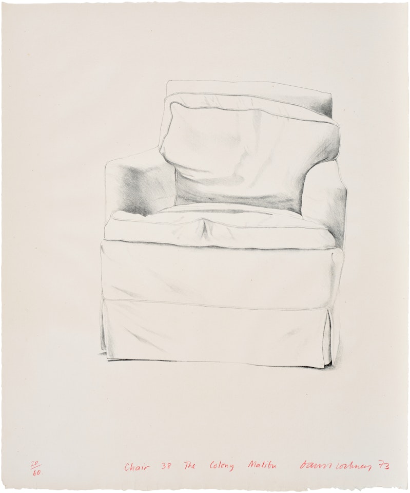 Chair, 38 The Colony, Malibu (G. 452, S.A.C. 143, M.C.A.T. 134) by David Hockney