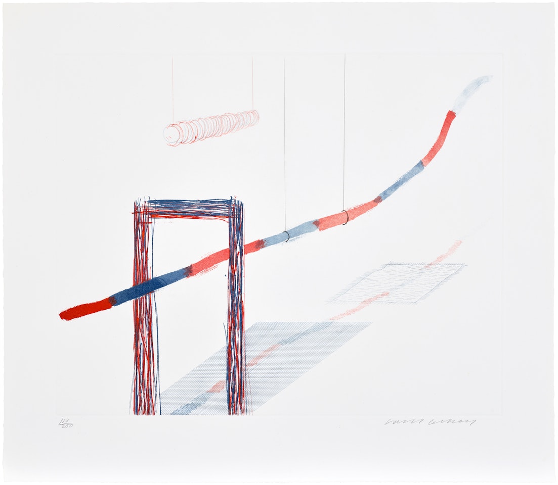 It Picks Its Way, plate 4 from The Blue Guitar (S.A.C. 202, M.C.A.T. 181) by David Hockney