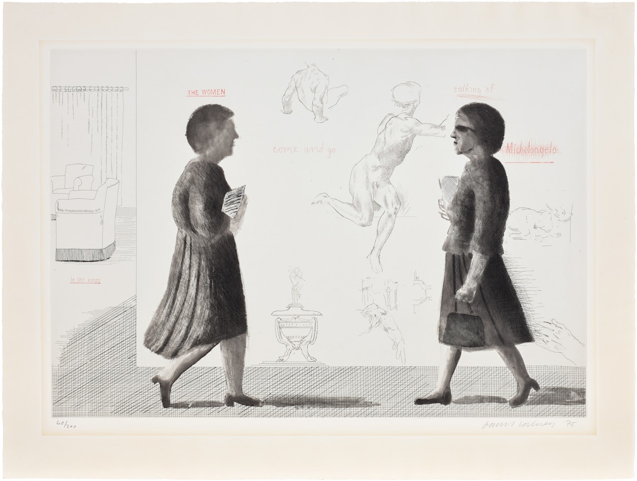 Homage to Michelangelo, from Omaggio a Michelangelo (S.A.C. 173, M.C.A.T. 162) by David Hockney