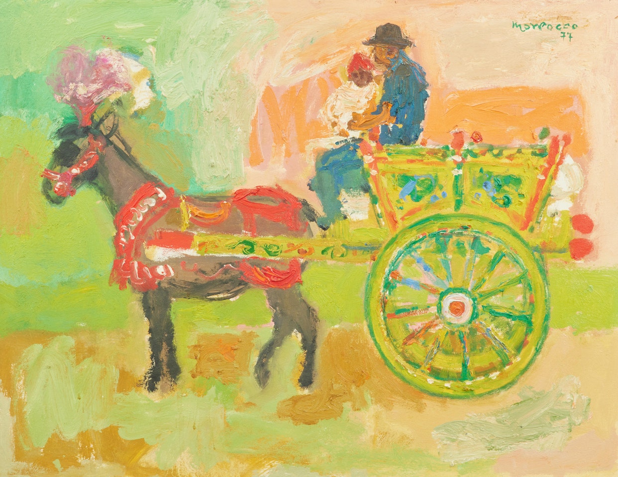 Sicilian cart by Alberto Morrocco