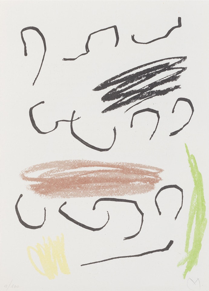 Plate VII, from Obra Inèdita Recent (Cramer books 95) by Joan Miró