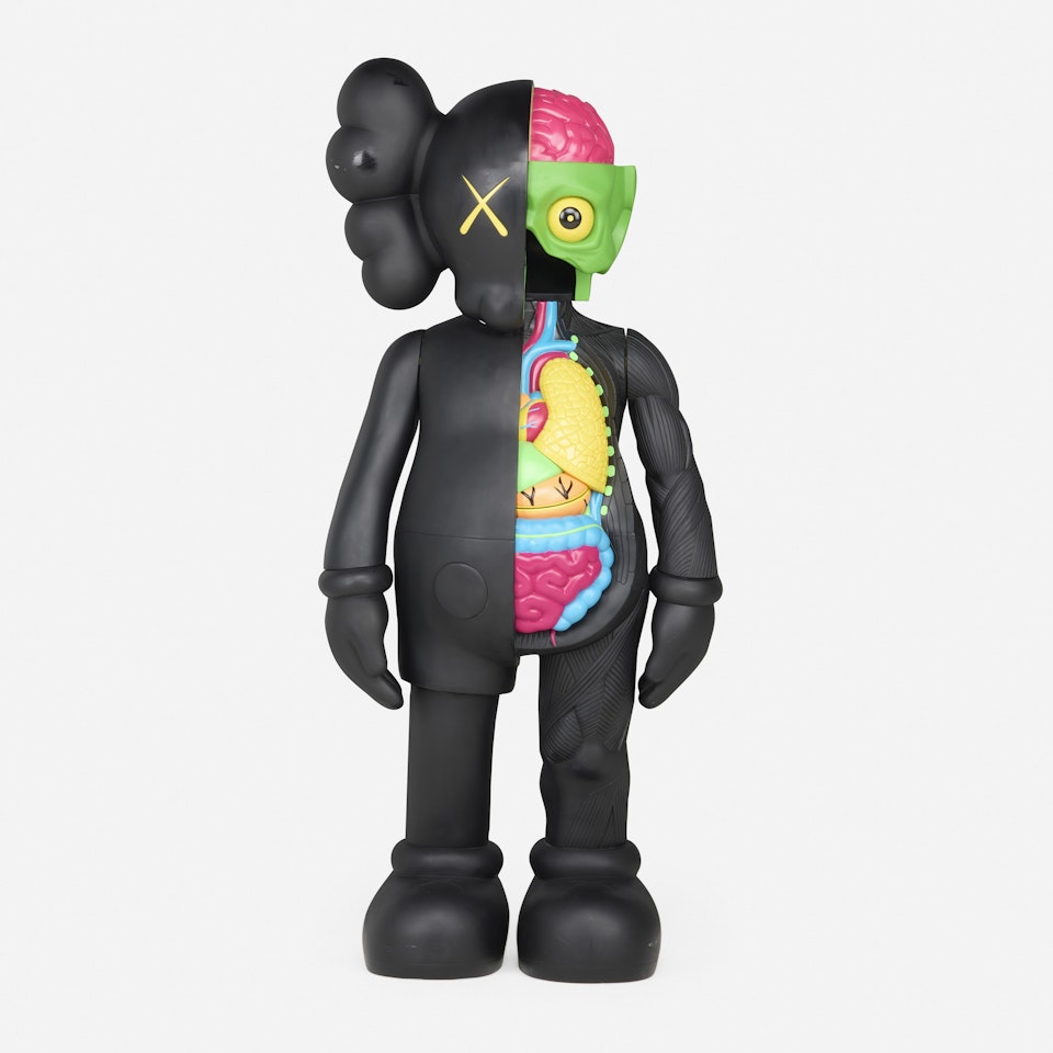 Four Foot Dissected Companion (Black) by Kaws