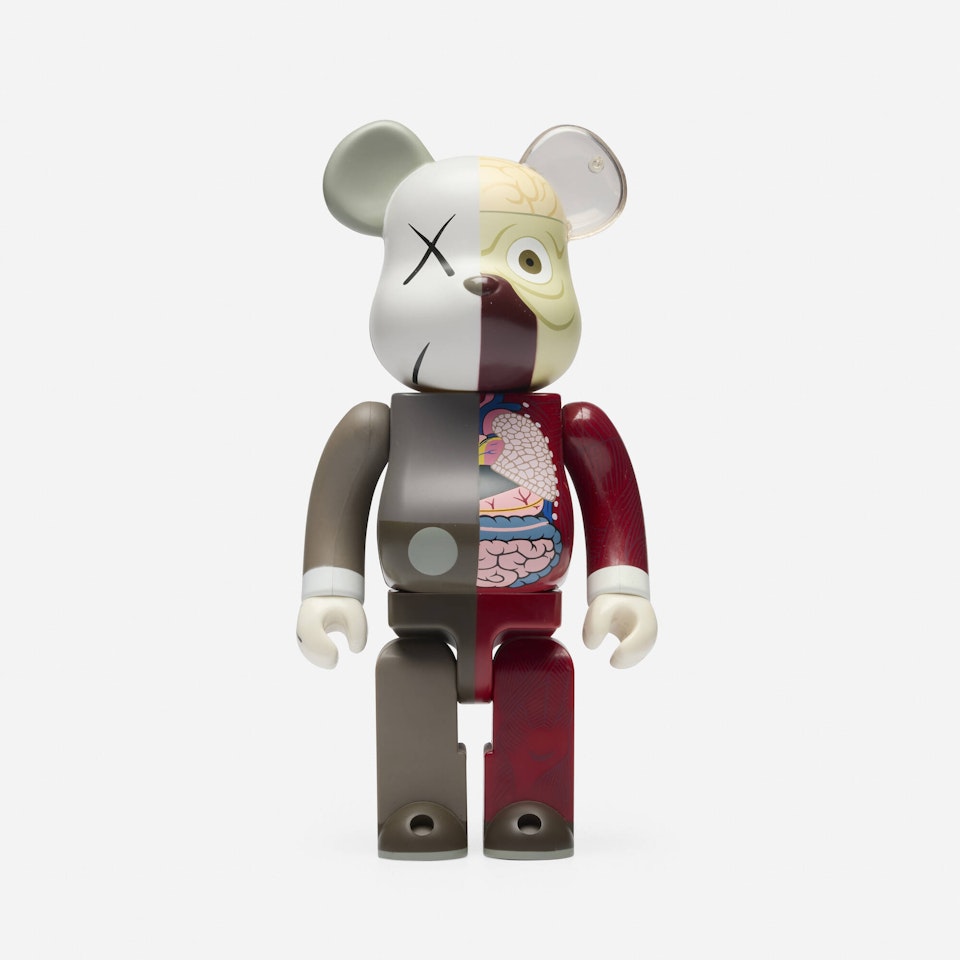 Dissected Companion Be@rbrick 400% (Brown) by Kaws