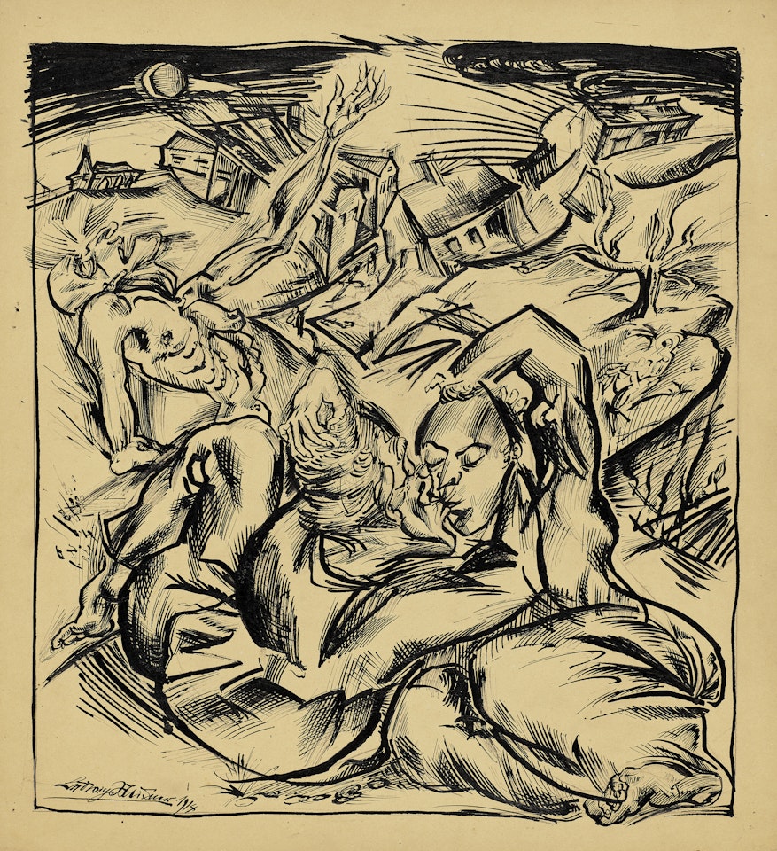 Apokalyptische Vision by Ludwig Meidner