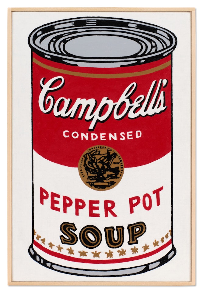 Andy Warhol "Large Campbell"s Soup Can, Pepper Pot," by Richard Pettibone