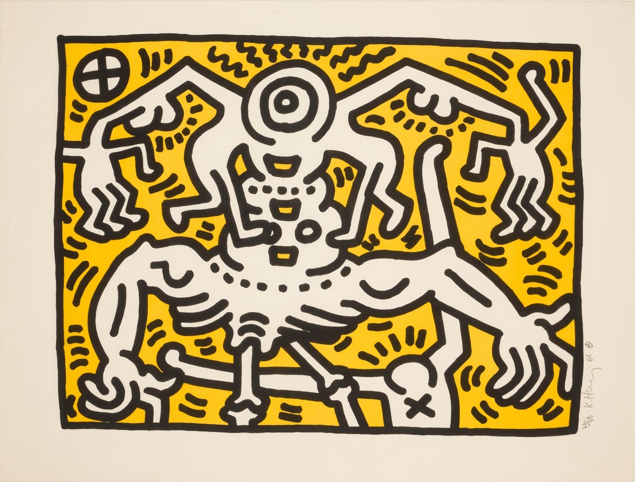 Untitled (L. p. 62) by Keith Haring