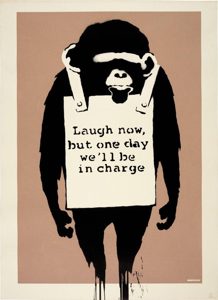 Laugh Now by Banksy