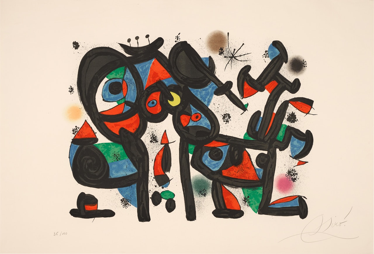 Magie Blanche I , from Allegro Vivace (M. 1239) by Joan Miró