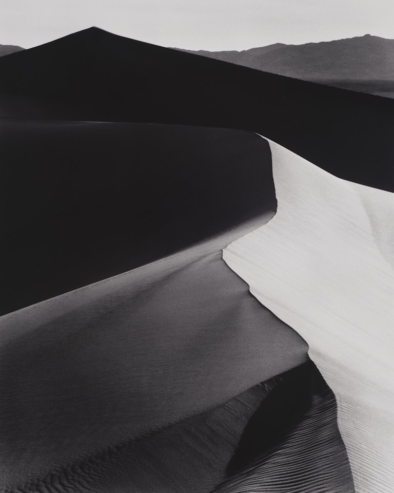 Sand Dunes, Sunrise, Death Valley National Monument, California by Ansel Adams