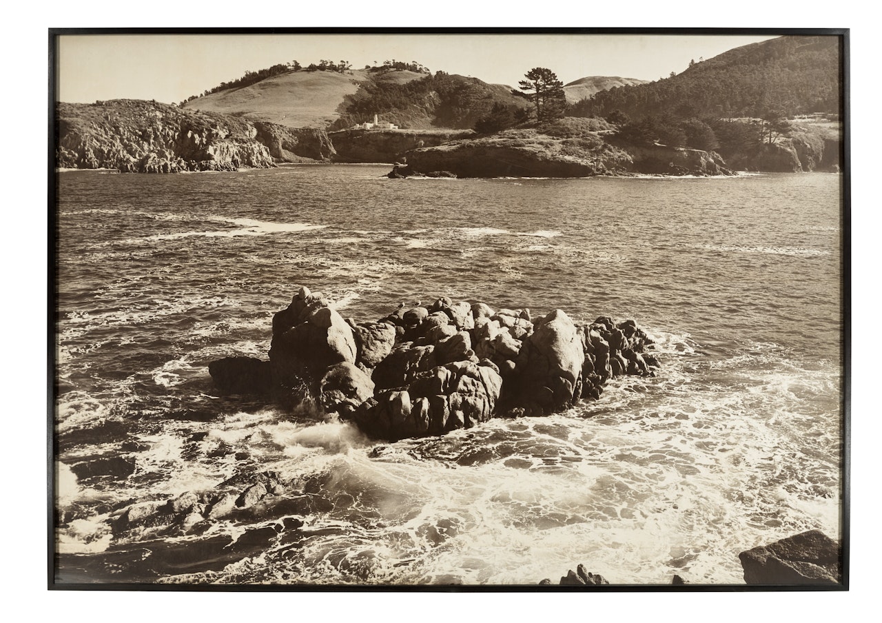 Whaler"s Cove, Carmel Mission, California by Ansel Adams