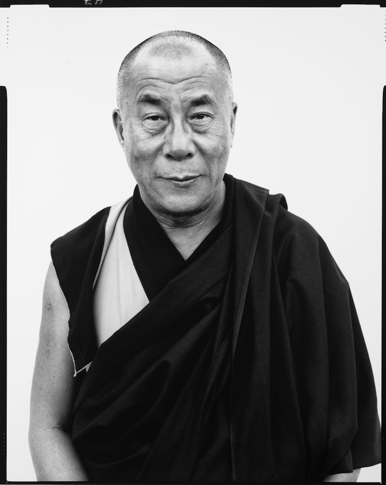 His Holiness, The Dalai Lama, Kamataka, India, January, 1998 by Richard Avedon