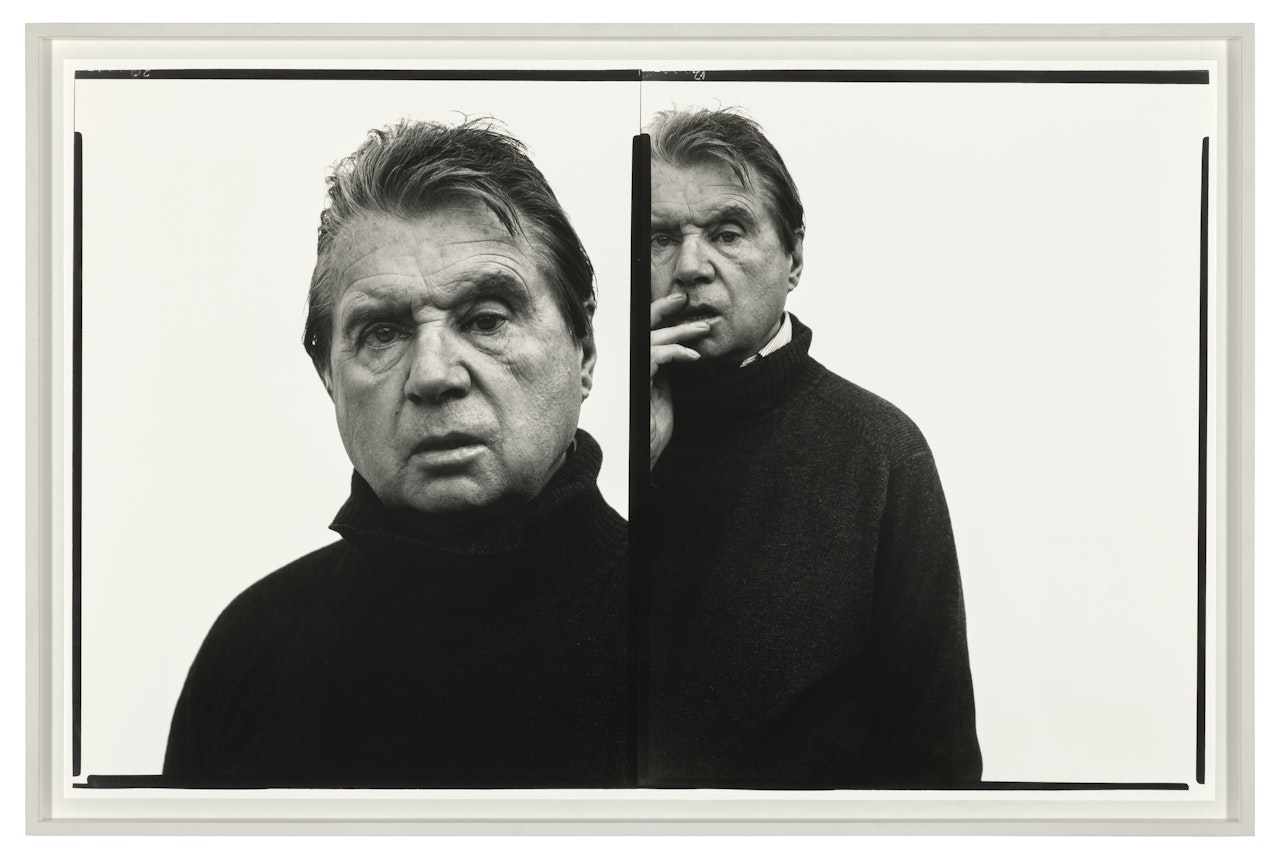 Francis Bacon, Painter, Paris, France, April 11, 1979 (Diptych) by Richard Avedon