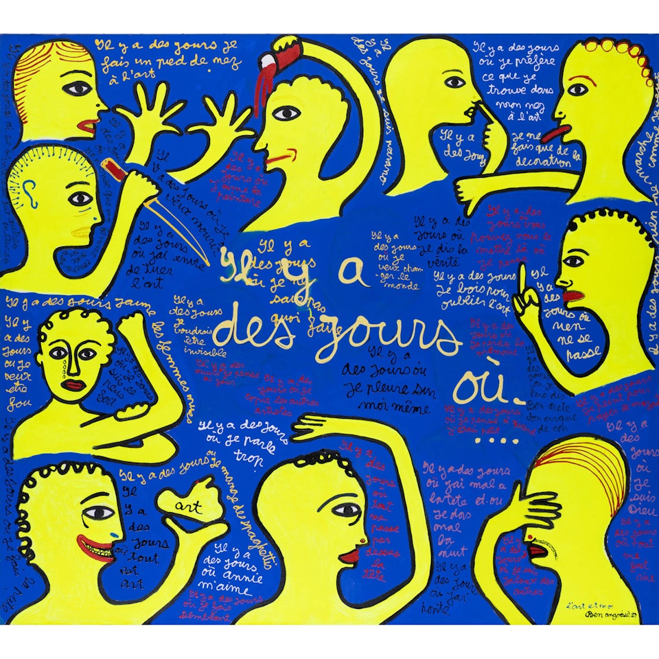 Il y a des jours où... by Ben Vautier