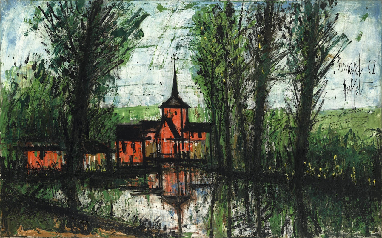 La rivière aux environs de Mayenne by Bernard Buffet