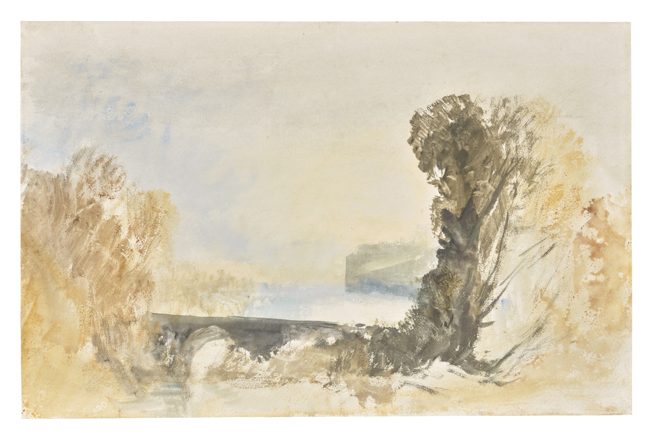 The Grand Bridge at Blenheim Palace, Oxfordshire by Joseph Mallord William Turner