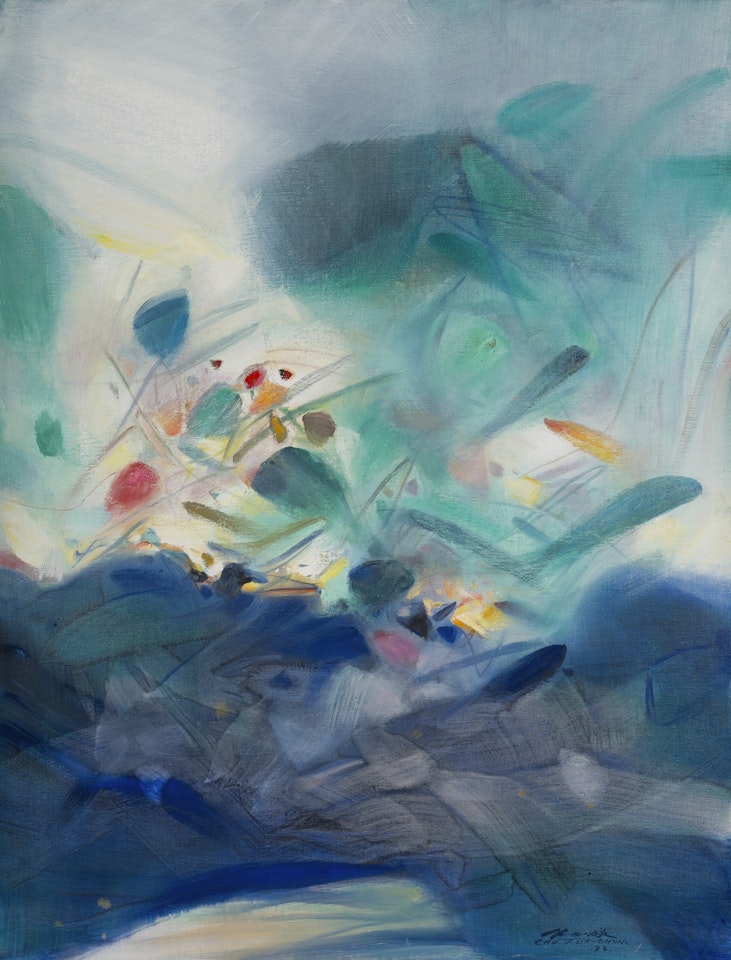 Reflet printanier (Mirrors of Spring) by Chu Teh-Chun