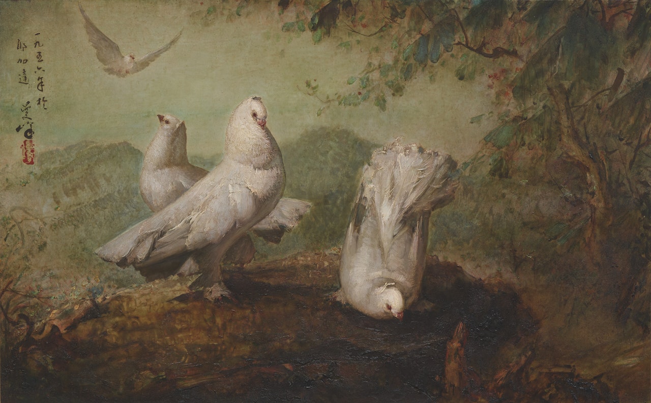 Doves by Lee Man Fong