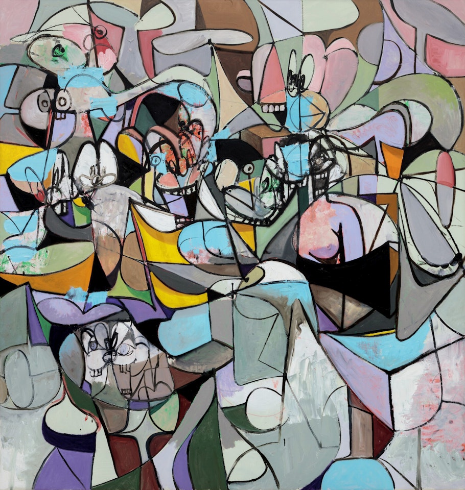Reclining Blue Form by George Condo