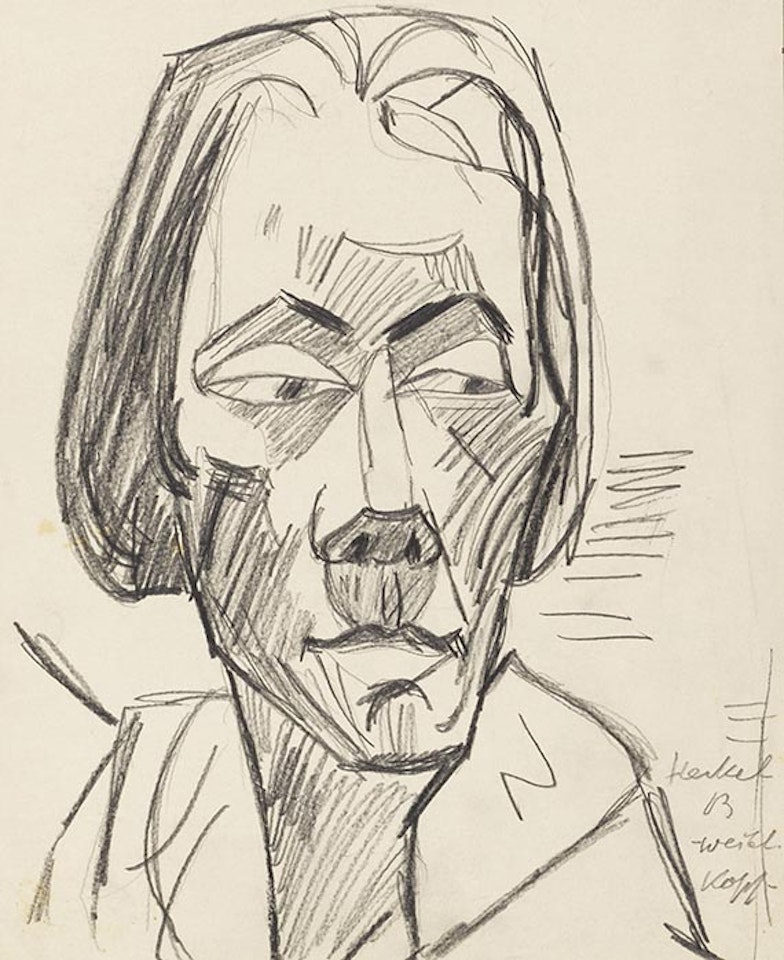 Weiblicher Kopf by Erich Heckel