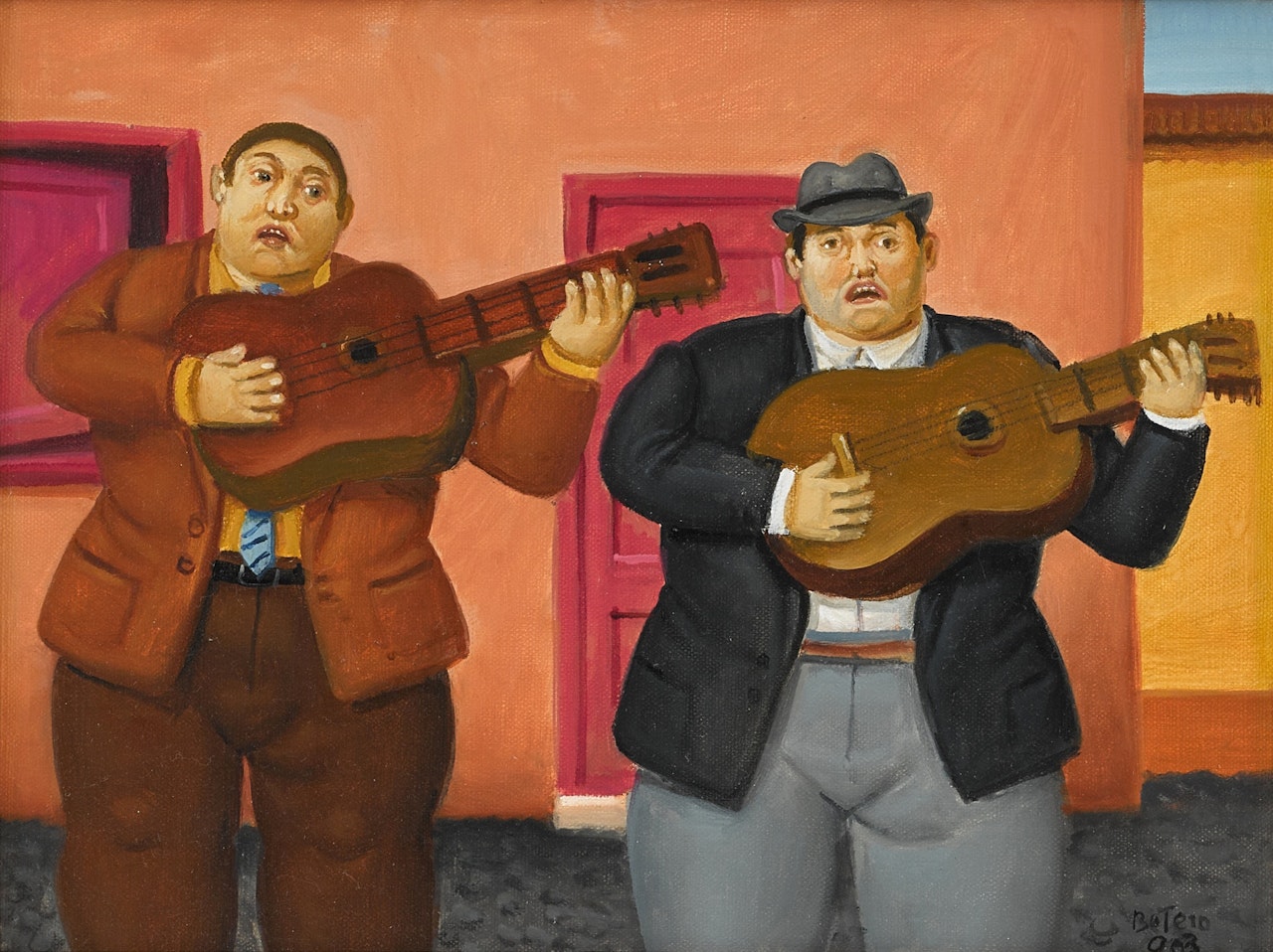 Guitar Player by Fernando Botero