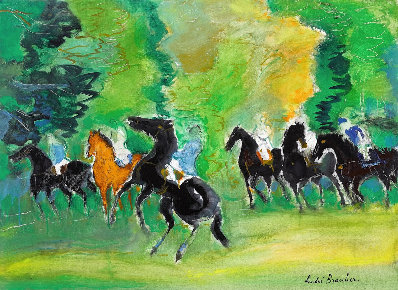 La Clairière en automne by André Brasilier