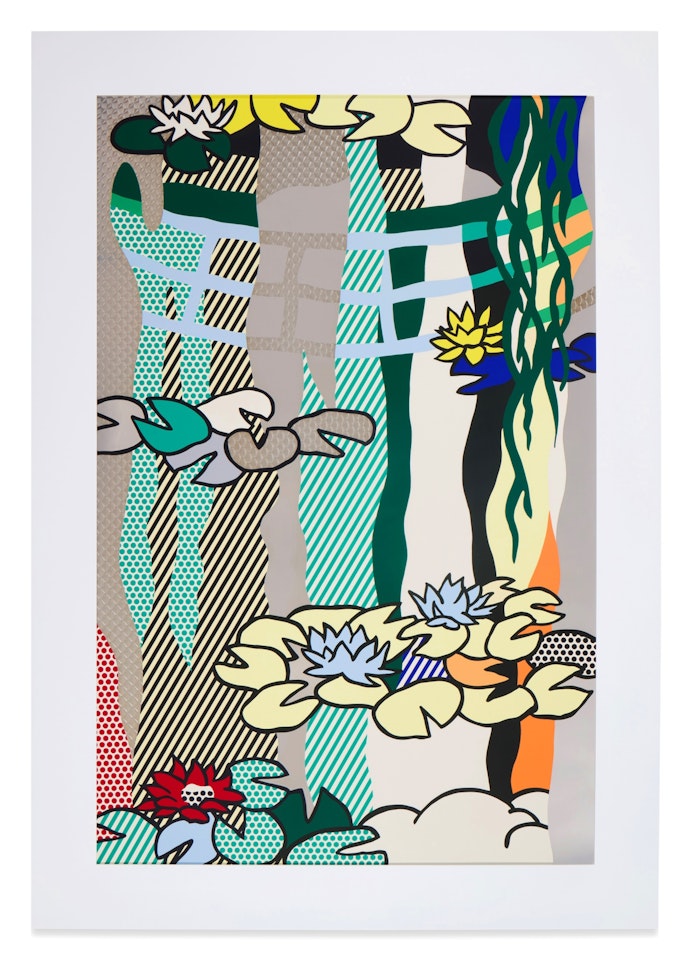 Water Lilies with Japanese Bridge by Roy Lichtenstein