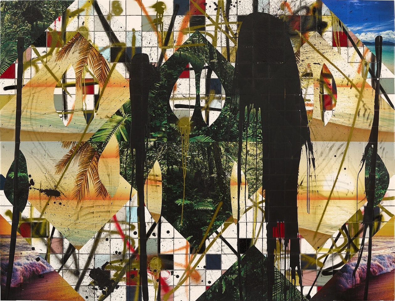 Untitled Escape Collage by Rashid Johnson