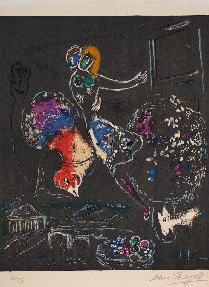 La Nuit à Paris by Marc Chagall