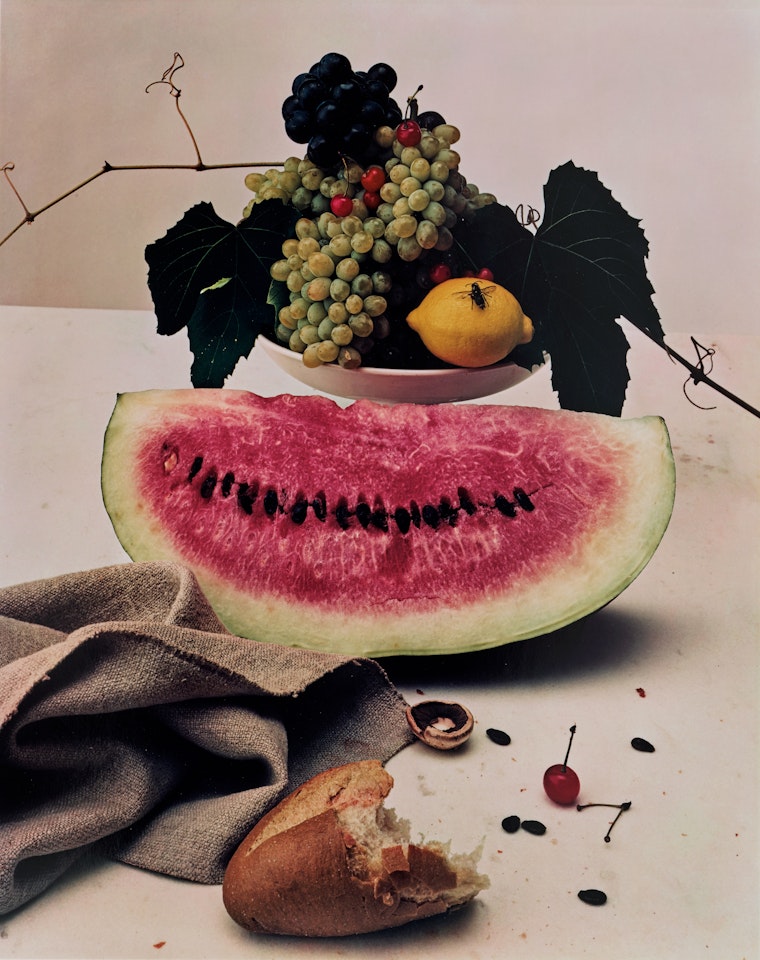 Still Life with Watermelon, New York by Irving Penn