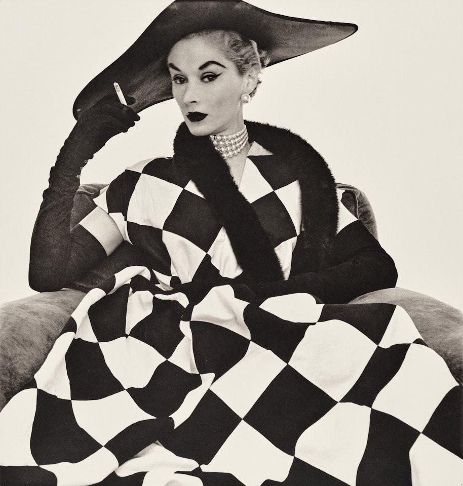 Harlequin Dress (Lisa Fonssagrives-Penn), New York by Irving Penn