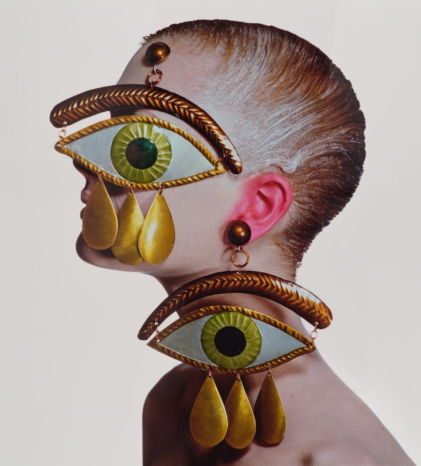 Gaultier Eye Earrings, New York by Irving Penn