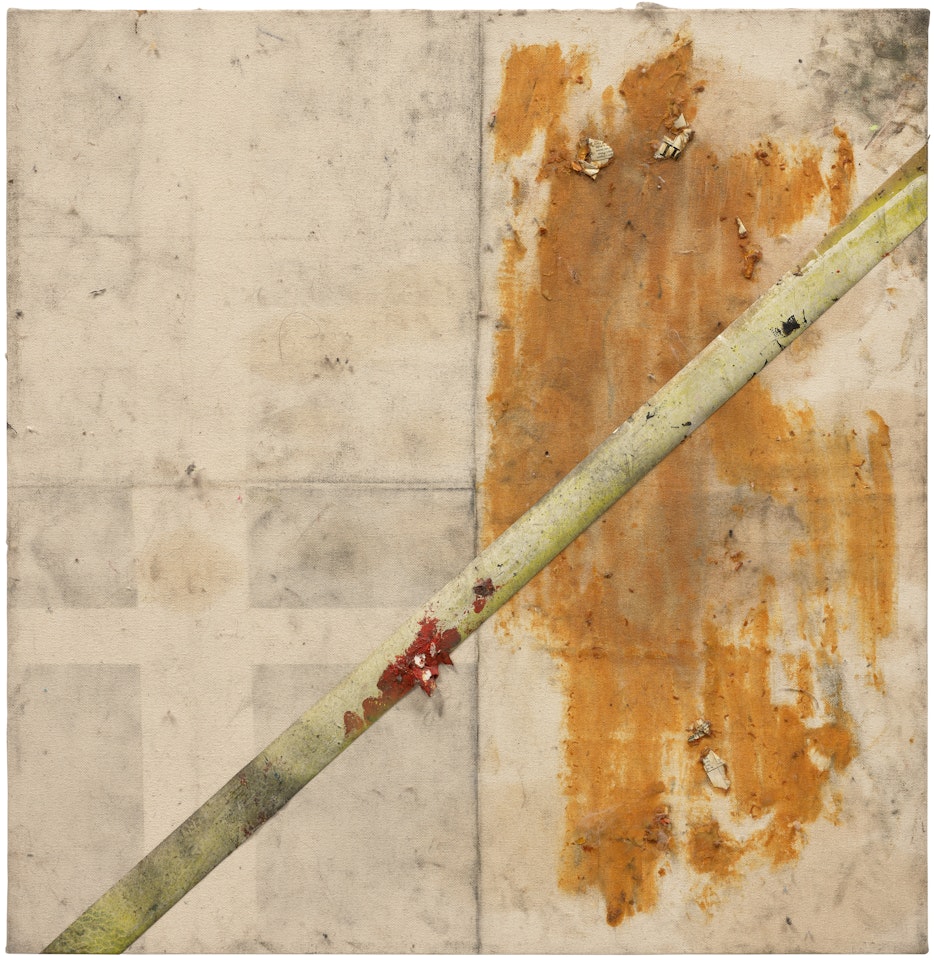 Untitled (synthetic trash painting) by Oscar Murillo