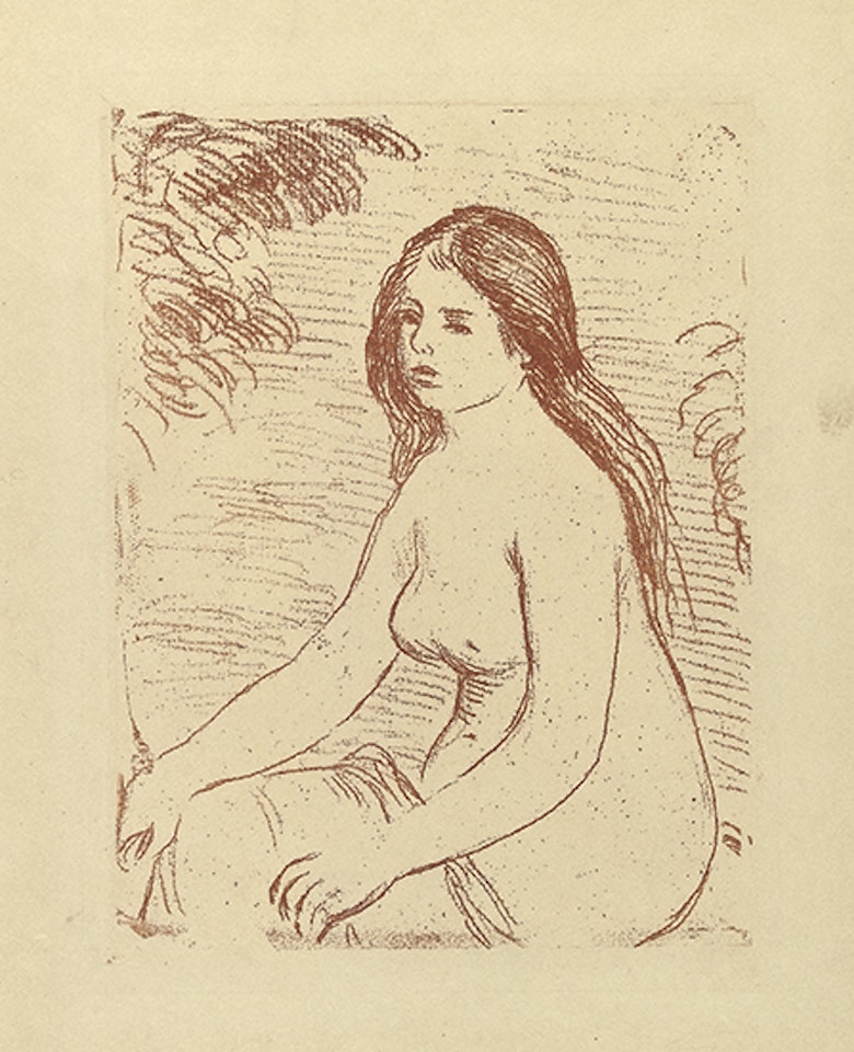 Femme nue assise by Pierre-Auguste Renoir