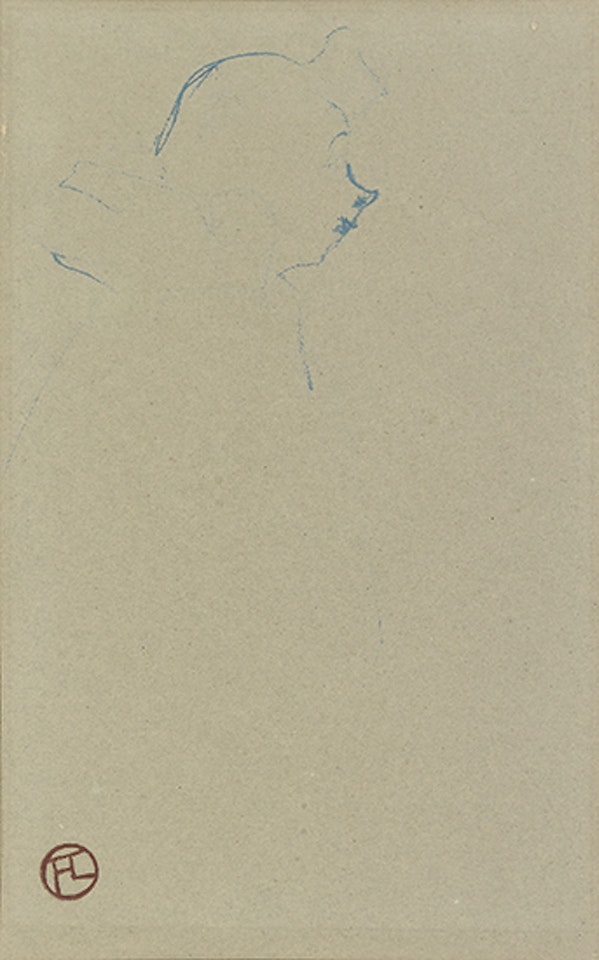 Profil de clown by Henri de Toulouse-Lautrec