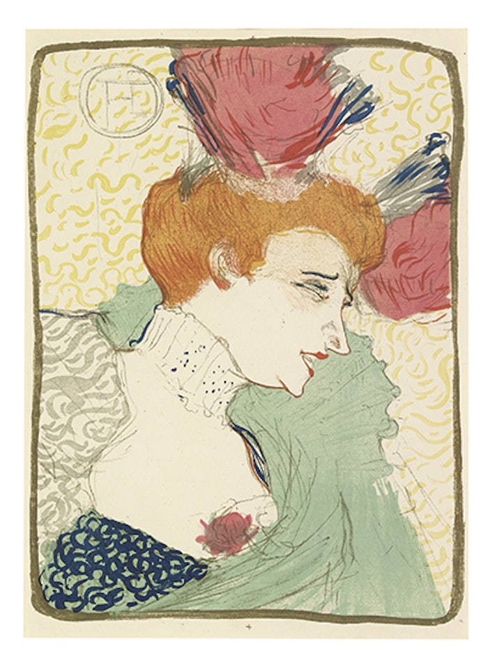 Mademoiselle Marcel Lender, en buste by Henri de Toulouse-Lautrec