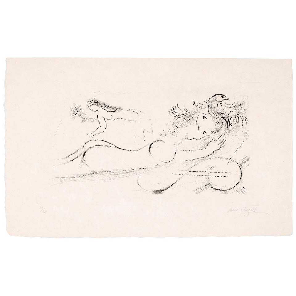 L"amoureuse III (Kornfeld 103, Cramer bk. 28) by Marc Chagall