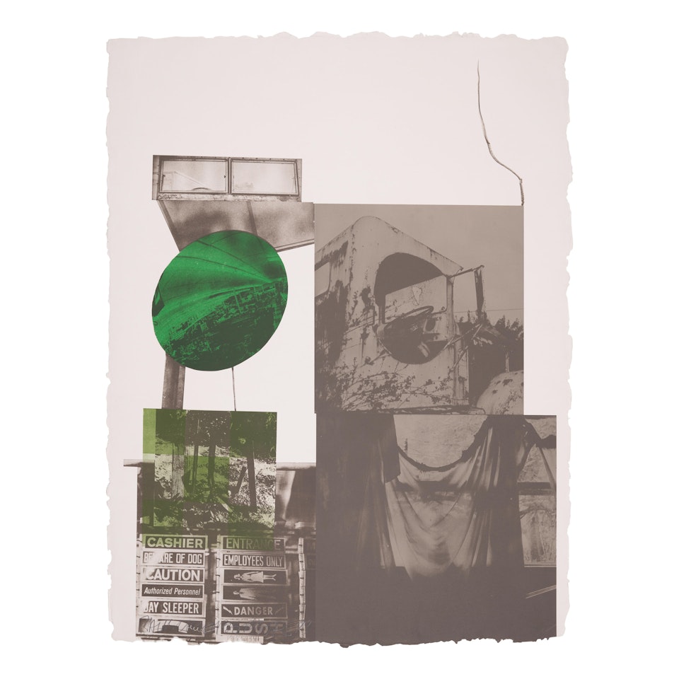 Moon Melon, from Rookery Mounds (Gemini 845) by Robert Rauschenberg