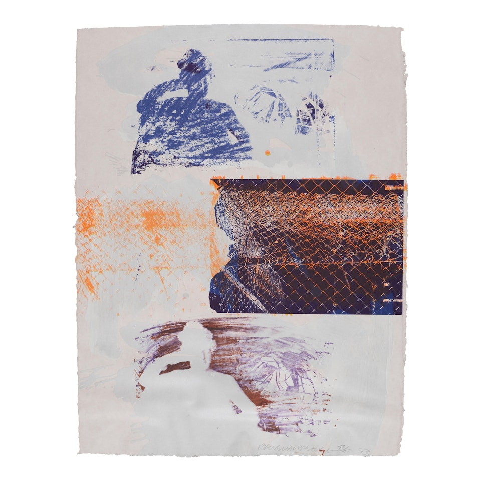 Lounge Fence, from Double Feature (Gemini 1587) by Robert Rauschenberg