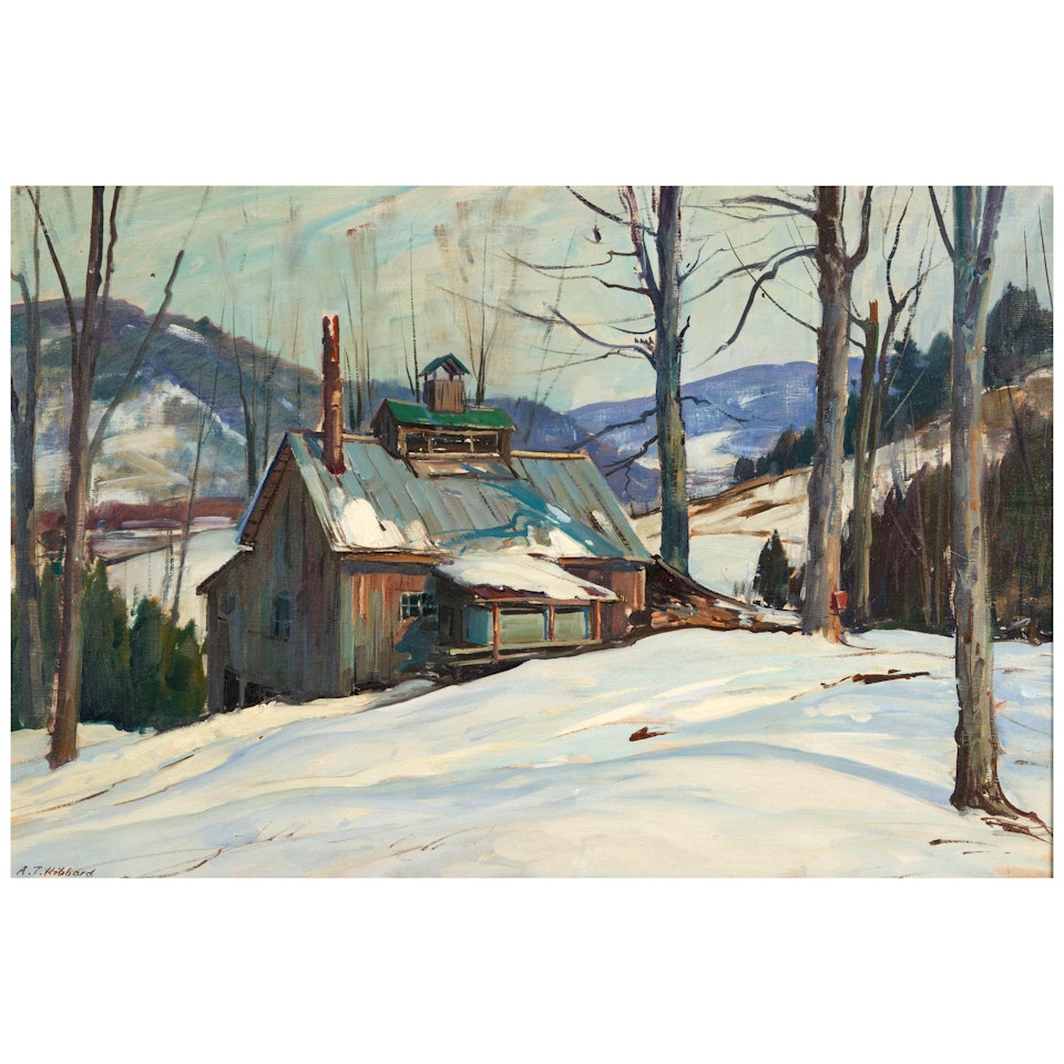 Smoke Shack in Winter by Aldro Thompson Hibbard