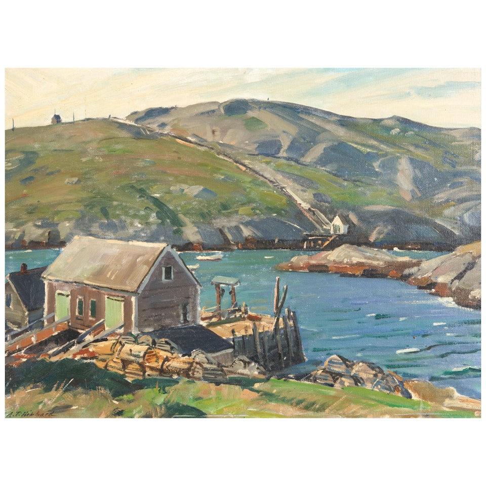 Landing Pier, Monhegan Island, Maine by Aldro Thompson Hibbard